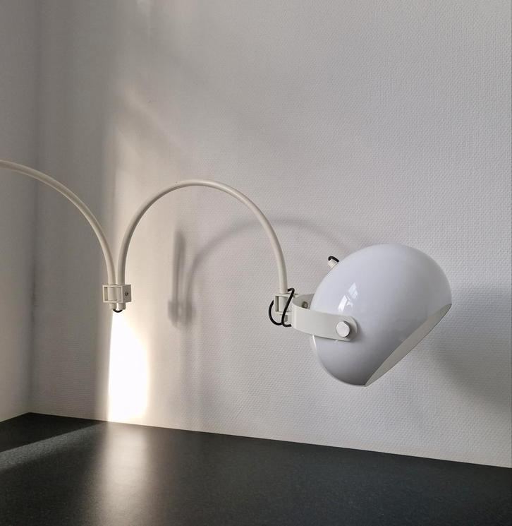 Vintage mushroom dubbele boog wandlamp design, Huis en Inrichting, Lampen | Wandlampen, Zo goed als nieuw, Ophalen of Verzenden