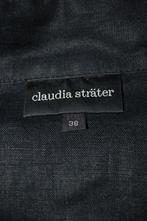 Claudia Sträter linnen blazer, jasje, zwart, Mt. 38, Jasje, Maat 38/40 (M), Claudia Sträter, Zo goed als nieuw