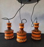 Retro vintage lampenset, set van 3 lampen, keramiek, Huis en Inrichting, Lampen | Hanglampen, Minder dan 50 cm, Overige materialen