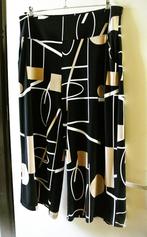 Broek chique wijd model zwart Ribkoff grafisch 44/46, Zwart, Maat 46/48 (XL) of groter, Joseph Ribkoff, Ophalen of Verzenden