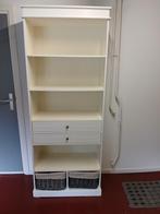 Mooie stevige houten kast gebroken wit, Huis en Inrichting, Kasten | Vitrinekasten, Ophalen, Gebruikt, 200 cm of meer, 50 tot 100 cm