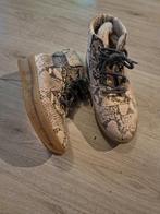 Dames enkellaarsjes met slangenprint - Maat 38, Beige, Lage of Enkellaarzen, Ophalen of Verzenden, Onbekend