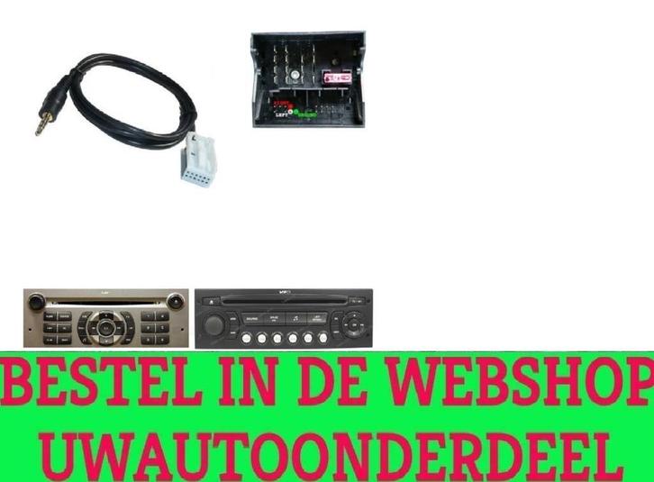 Peugeot Aux Kabel Adapter 207 307 308 407 607 RD4, Auto diversen, Autoradio's, Nieuw, Verzenden