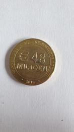 1009 postcodeloterij munt 2012, Postzegels en Munten, Penningen en Medailles, Verzenden, Overige materialen
