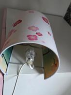 Lamp / wandlamp, 2 x rose tinten met bloemen en  vogeltjes, Ophalen, Zo goed als nieuw, Stof, Romantisch