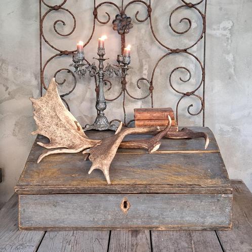Oude brocante houten schrijftkist lessenaar *Etage3*, Huis en Inrichting, Woonaccessoires | Overige, Gebruikt, Ophalen of Verzenden