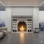 Marmeren schouw Art. Nr.: 27819, Huis en Inrichting, Ophalen, Nieuw, Vrijstaande haard, Elektrische haard