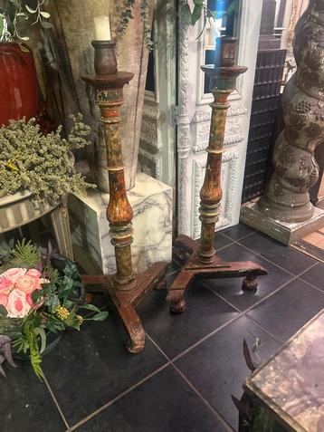 Antieke Deense Kandelaars, ca. 1830 beschikbaar voor biedingen