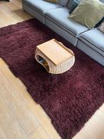 vloerkleed burgundy rood bruin retro wol hk living berber, Huis en Inrichting, Ophalen, Bruin, Rechthoekig, Nieuw