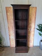 Teakhouten boekenkast afm. 58x34cm en 181cm hoog, Huis en Inrichting, Kasten | Wandmeubels, Ophalen, Teakhout, Zo goed als nieuw