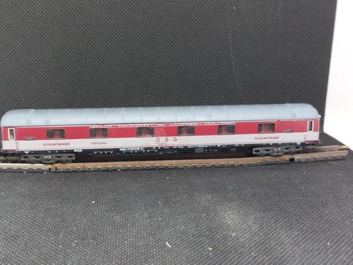 Minitrix 3095 - DSG slaapwagen WLABüm 33 1e/2e.kl. (13529), Hobby en Vrije tijd, Modeltreinen | N-Spoor, Gebruikt, Wagon, Gelijkstroom