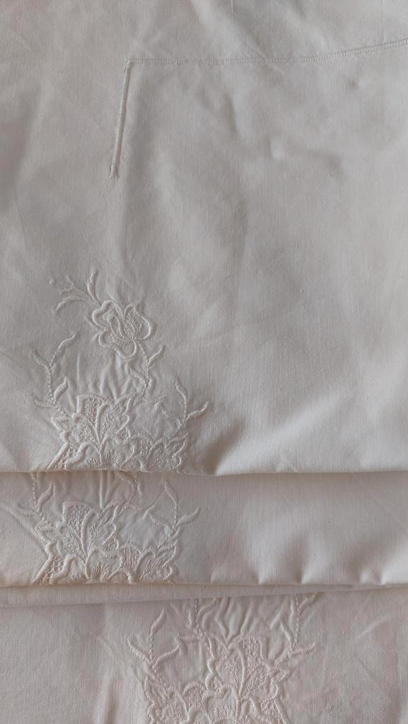 Oude witte katoenen kussenslopen, Antiek en Kunst, Antiek | Kleden en Textiel, Ophalen