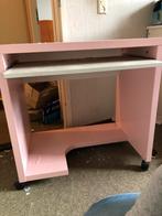 IKEA Bureau / Werktafel - Roze, Huis en Inrichting, Bureaus, Ophalen, Met wielen, Gebruikt, Bureau
