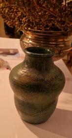 Frans van Katwijk, groene, geglazuurde vaas, Antiek en Kunst, Antiek | Vazen, Ophalen of Verzenden