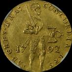 Gouden dukaat 1792 NGC AU 53, Postzegels en Munten, Munten | Nederland, Ophalen of Verzenden, Vóór koninkrijk, Overige waardes