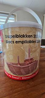 Playing kids stapelblokken hout 200 stuks, Ophalen of Verzenden, Gebruikt, Overige typen