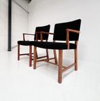 Set van 2 Deense mahoniehouten stoelen van Erik Bjorn Olsen, Hout, Gebruikt, Twee, Erik Bjorn Olsen