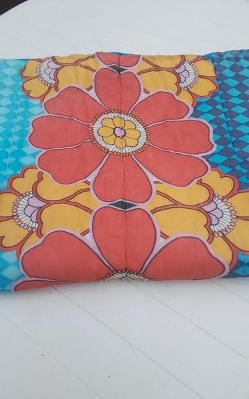 💐VINTAGE SLAAPZAK MET ORANJE-GELE BLOEMEN beschikbaar voor biedingen