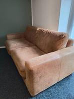 Mooie leren bank cognac, Huis en Inrichting, Ophalen, Gebruikt