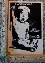 Vintage sticker Atoomafval nee bedankt alarmgroep atoomplan, Verzamelen, Ophalen of Verzenden, Zo goed als nieuw