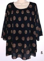 Paprika tuniek maat 44, Ophalen of Verzenden, Zo goed als nieuw, Zwart, Blouse of Tuniek