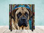 Engelse Mastiff Glas in lood tegel incl houder, Ophalen of Verzenden, Nieuw
