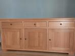 Blank massief eiken dressoir, Ophalen, Zo goed als nieuw, 25 tot 50 cm, 150 tot 200 cm