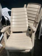 4VERSTELBARE TUINSTOELEN IN GOEDE STAAT, Ophalen of Verzenden, Gebruikt, Kunststof
