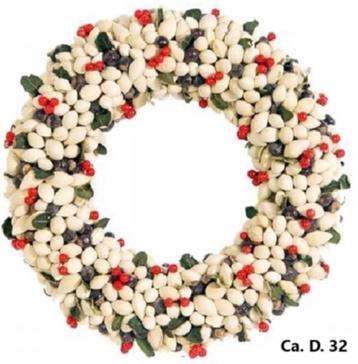 Krans bessen en pitten tri-colour beschikbaar voor biedingen