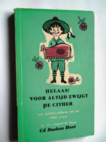 "Helaas! Voor altijd zwijgt de cither.... Poézie uit oude  beschikbaar voor biedingen