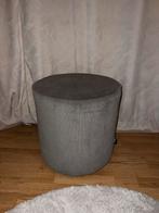 Karwei Sara Ribcord Poef - Grijs - Diameter 46 cm, Ophalen, Minder dan 50 cm, Rond, Nieuw
