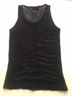 Transparant t-shirt, doorzichtig, zwarte visnet pullover, Ophalen of Verzenden, Zo goed als nieuw, Maat 46 (S) of kleiner, Zwart