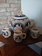 Punch/bowlstel met 6 kopjes jaren 60 Duitsland Hohr, Antiek en Kunst, Ophalen of Verzenden