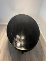 Zwarte ovale mangohout eettafel, Huis en Inrichting, Tafels | Eettafels, Ophalen, Gebruikt, 100 tot 150 cm, 200 cm of meer