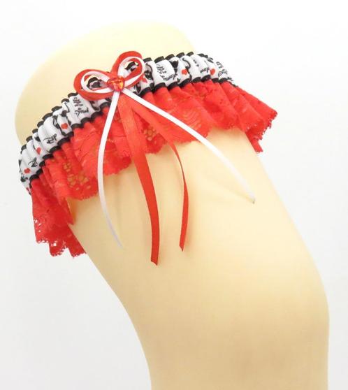 Zeer mooie Disney Mickey en Minnie rode kousenband., Sieraden, Tassen en Uiterlijk, Overige Accessoires, Nieuw, Ophalen of Verzenden