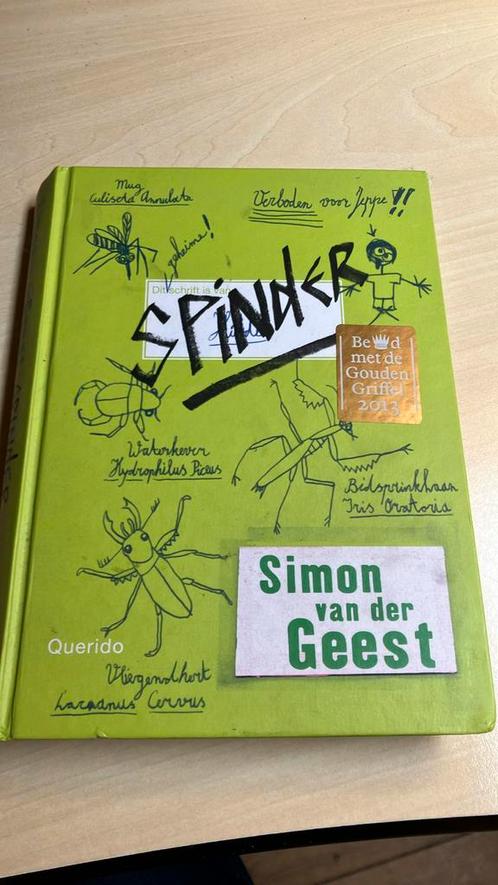 Simon van der Geest - Spinder, Boeken, Kinderboeken | Jeugd | 10 tot 12 jaar, Zo goed als nieuw, Ophalen of Verzenden