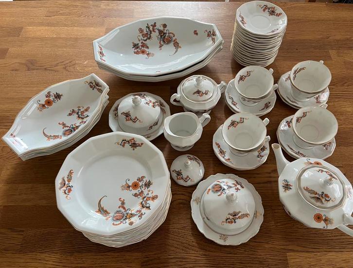 Petrus Regout - C. Jamin servies 1930 - 58 delig, Antiek en Kunst, Antiek | Servies compleet, Ophalen