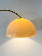 Vintage messing Arc booglamp, Hustadt Leuchten ‘70, Huis en Inrichting, Lampen | Vloerlampen, Ophalen of Verzenden, Zo goed als nieuw
