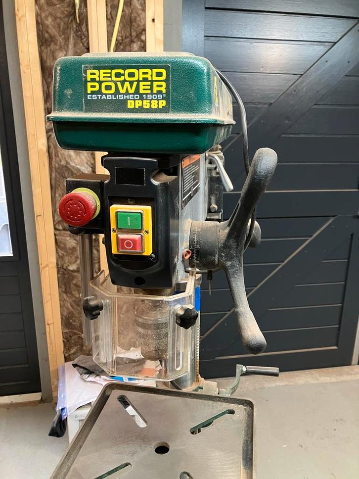 Record Power DP58P Kolomboormachine - Weinig gebruikt, Doe-het-zelf en Verbouw, Gereedschap | Boormachines, Zo goed als nieuw