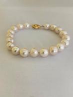 Bloedmooie Parel Armband met Witte Akoya Parels 9mm14K Goud, Ophalen of Verzenden, Nieuw, Wit, Goud