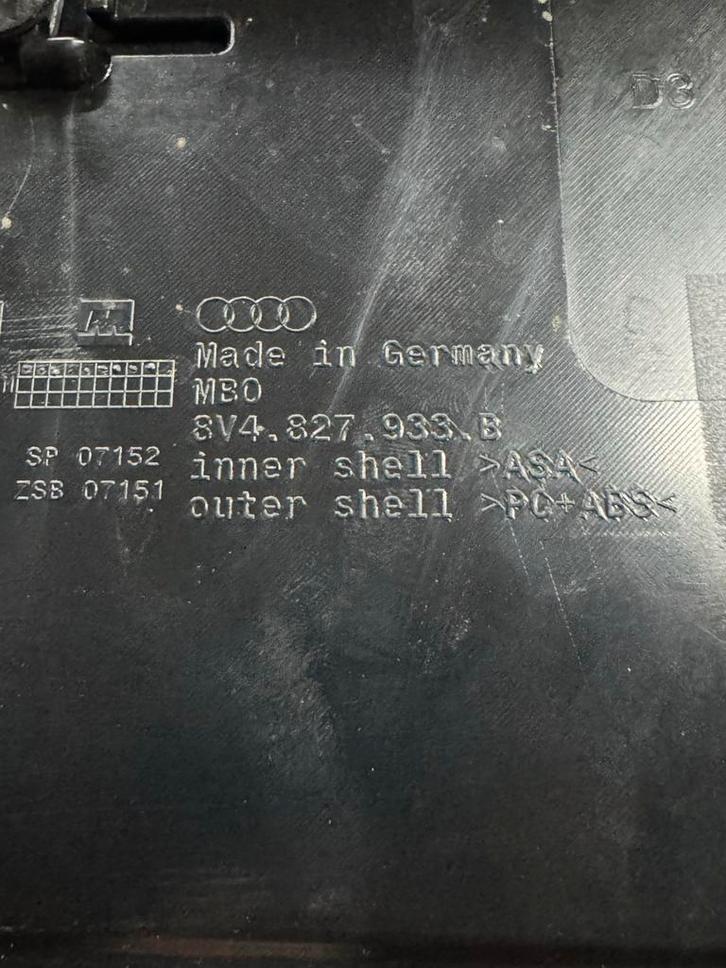 Achterklepspoiler Audi A3 Sportback Etron 8V 8V4827933B, Auto-onderdelen, Carrosserie en Plaatwerk, Achterklep, Audi, Achter, Ophalen