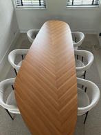Te koop Zanotta tweed eettafel met 6 eetkamer stoelen, Huis en Inrichting, Tafels | Eettafels, Ophalen, 50 tot 100 cm, Vijf personen of meer