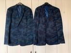 2 colberts M en L blauwe camouflage print, Ophalen of Verzenden, Zo goed als nieuw, Blauw