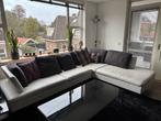 Montel Riante design Hoekbank wit Leder Inclusief Kussens, Ophalen, Gebruikt, Leer, Design