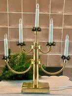 ⭐️ Konstsmide elektrische kandelaar messing adventskandelaar, Ophalen of Verzenden, Gebruikt