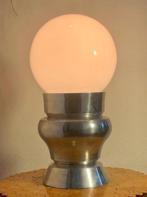 Tafellamp "Bigfoot", Huis en Inrichting, Lampen | Tafellampen, Zo goed als nieuw, Minder dan 50 cm, Glas, Metaal, Ophalen of Verzenden