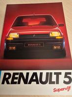 Renault 5 serie2 folder óók de snelle Renault 5 GT TURBO en, Ophalen of Verzenden, Zo goed als nieuw, Renault