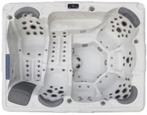 Jacuzzi nieuw 7 pers met 2 ligplekken, Ophalen of Verzenden, Nieuw, Trap, Vast