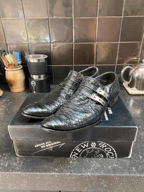 New Rock Leren Nette Schoenen Gespen Puntschoenen Dandy Gesp, Kleding | Heren, Schoenen, Zo goed als nieuw, Boots, Zwart, Ophalen of Verzenden