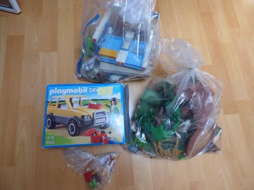 Playmobil dierentuin/dieren!/voederstation/dierenarts + auto, Kinderen en Baby's, Speelgoed | Playmobil, Zo goed als nieuw, Complete set